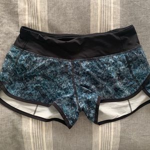 Lululemon speed shorts